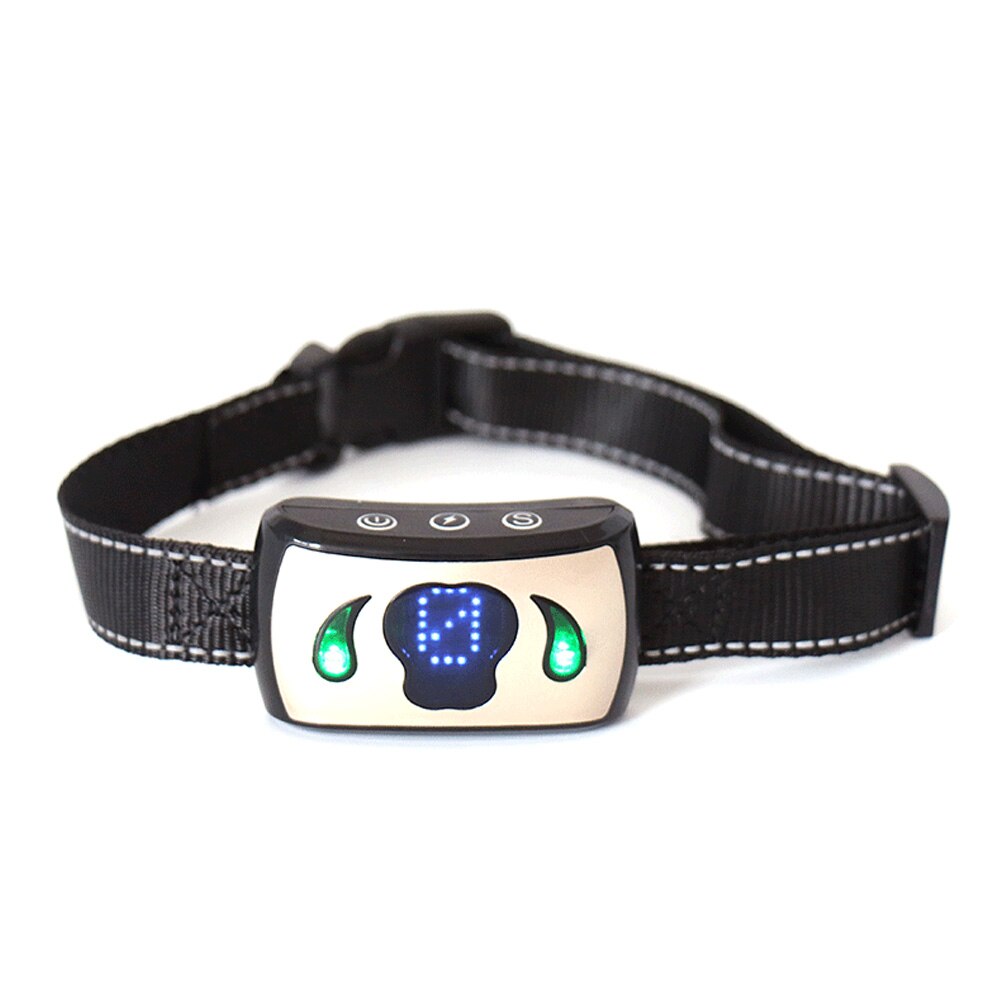 Anti-Bell-Halsband mit Vibration, Schock & LED – IP65, wiederaufladbar, für alle Hundegrößen