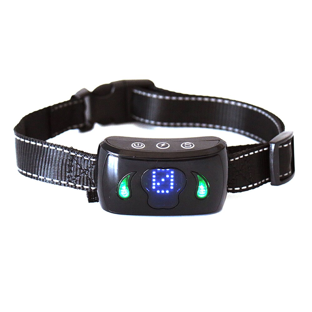 Anti-Bell-Halsband mit Vibration, Schock & LED – IP65, wiederaufladbar, für alle Hundegrößen