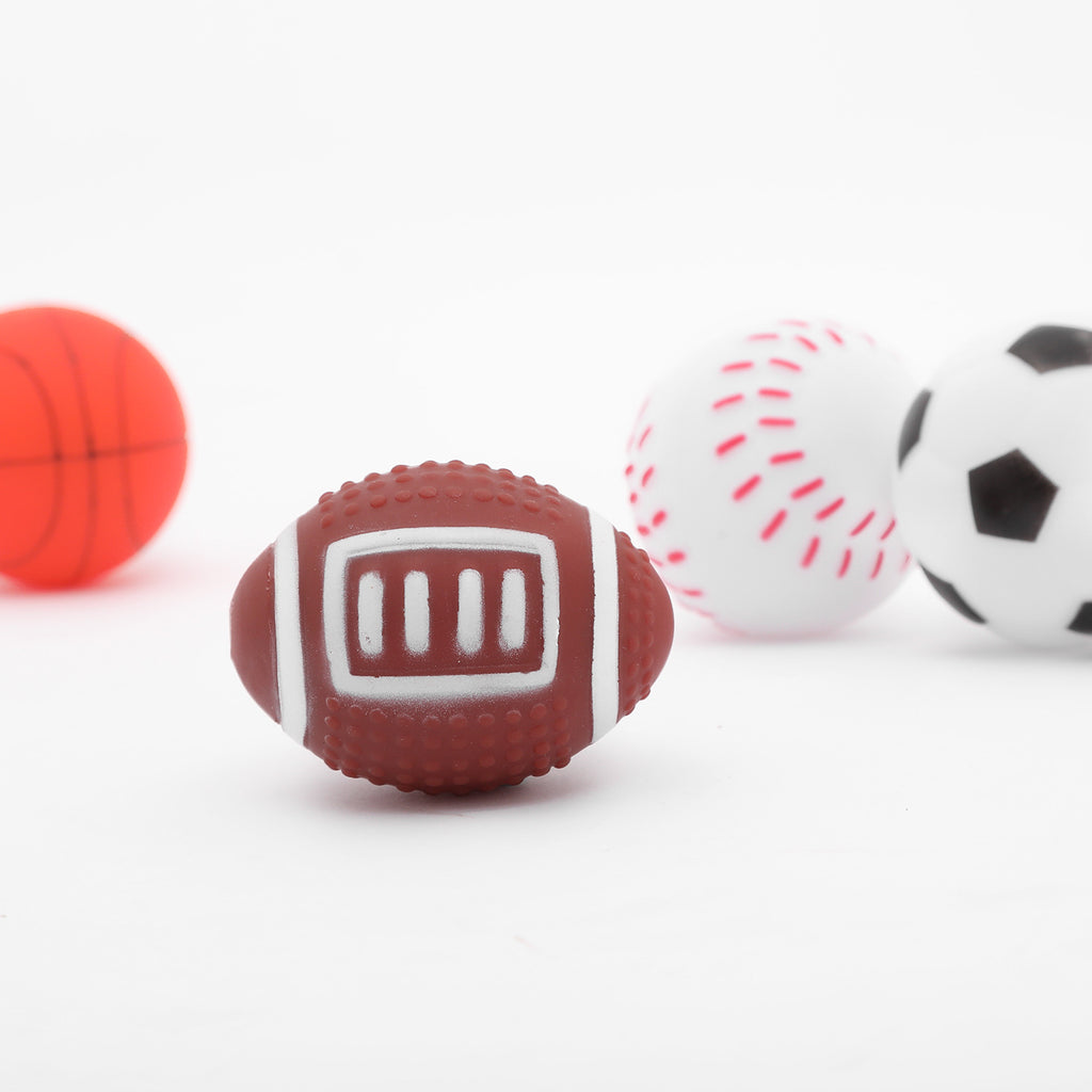Hunde Spielball Set – Basketball, Fußball, Rugby & Tennis für Hunde