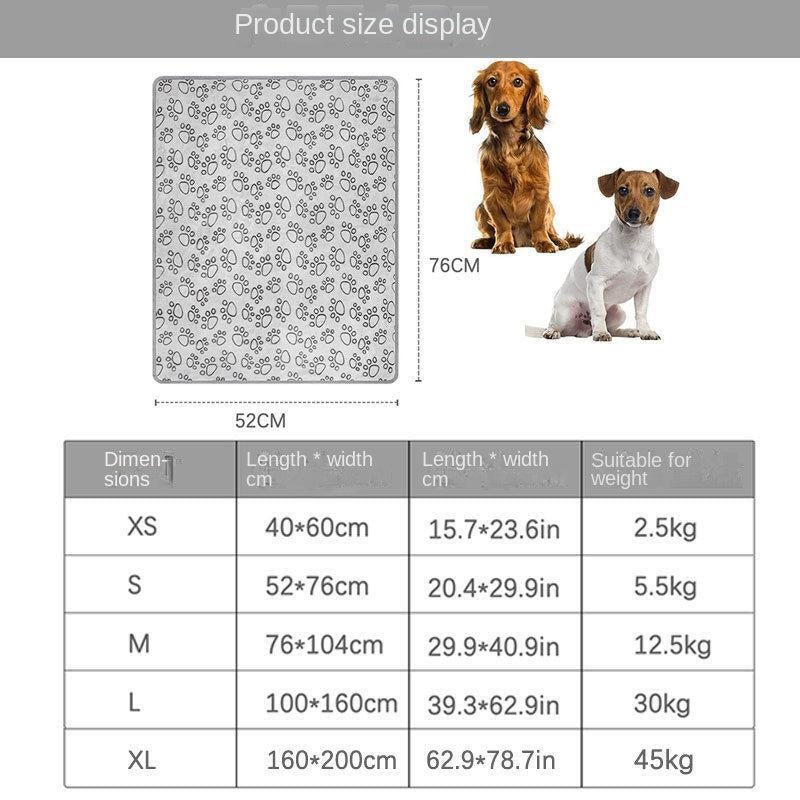 Warme Fleece-Haustierdecke mit Pfoten-Muster – Katzen & Hunde, Größen XS–XL, Grau