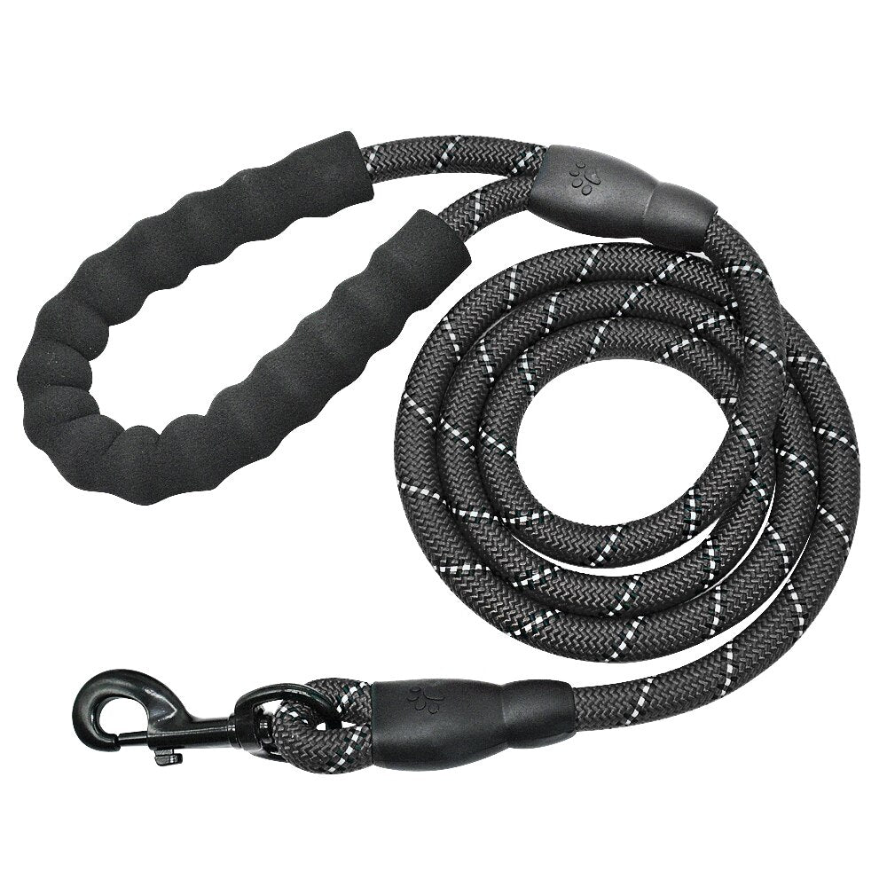 Reflektierende Hundeleine Nylon 150cm – Heavy Duty, 7 Farben, für alle Hundegrößen
