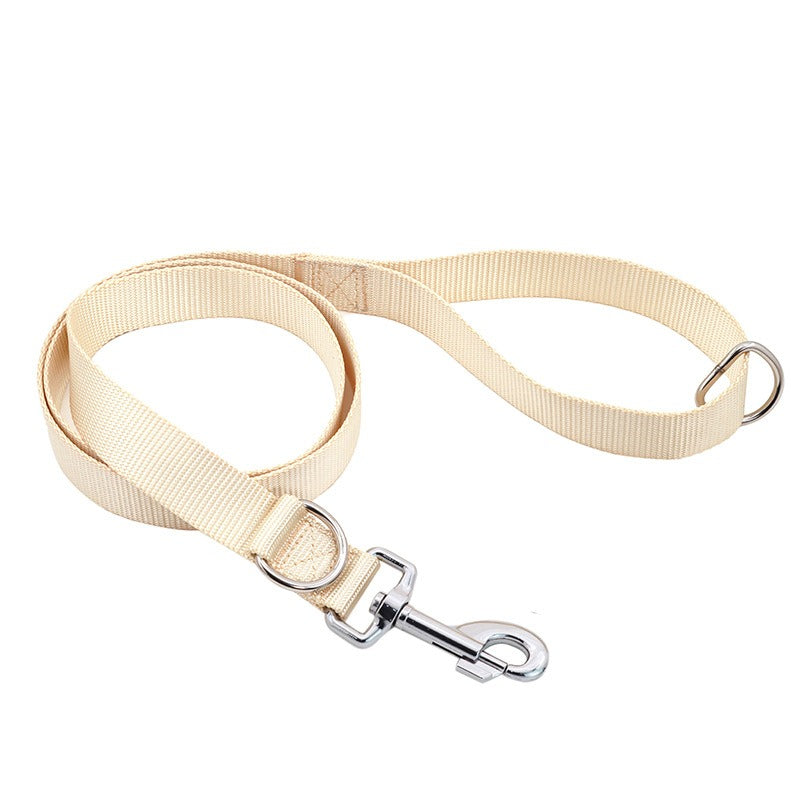 Flache Nylon-Hundeleine – Für kleine, mittlere & große Hunde, 6 Farben, M/L