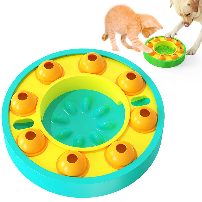 Hunde Intelligenzspielzeug – Puzzle Roulette Futterspender für Hunde & Katzen