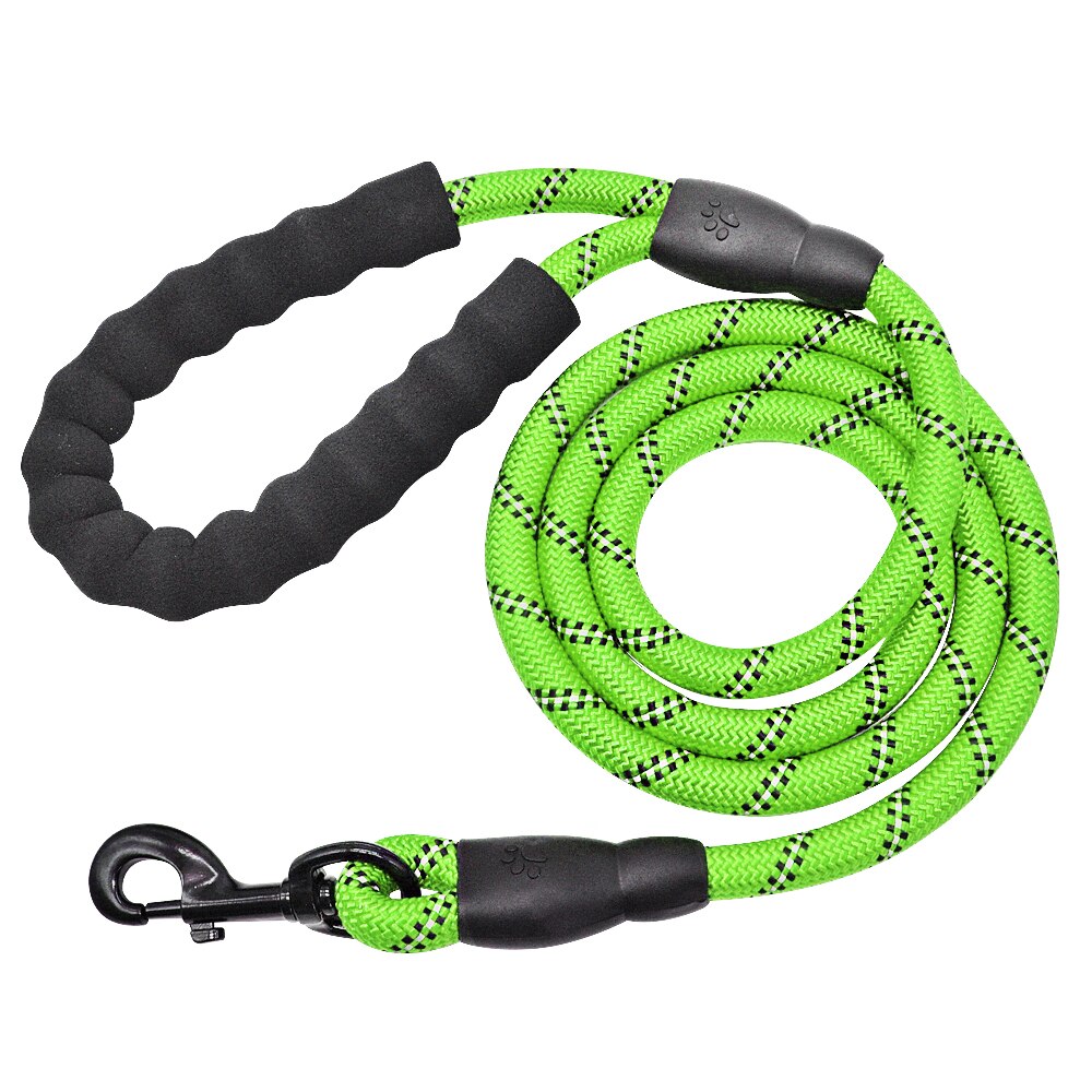 Reflektierende Hundeleine Nylon 150cm – Heavy Duty, 7 Farben, für alle Hundegrößen