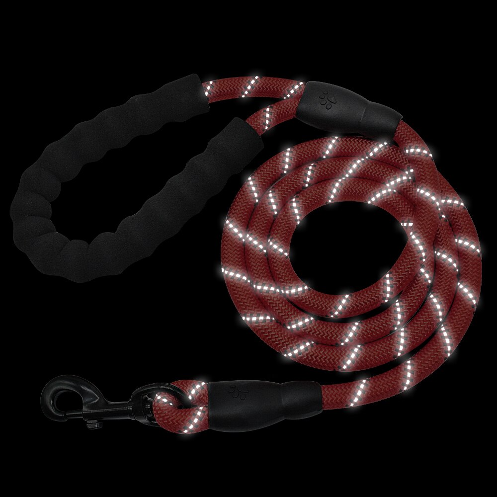 Reflektierende Hundeleine Nylon 150cm – Heavy Duty, 7 Farben, für alle Hundegrößen