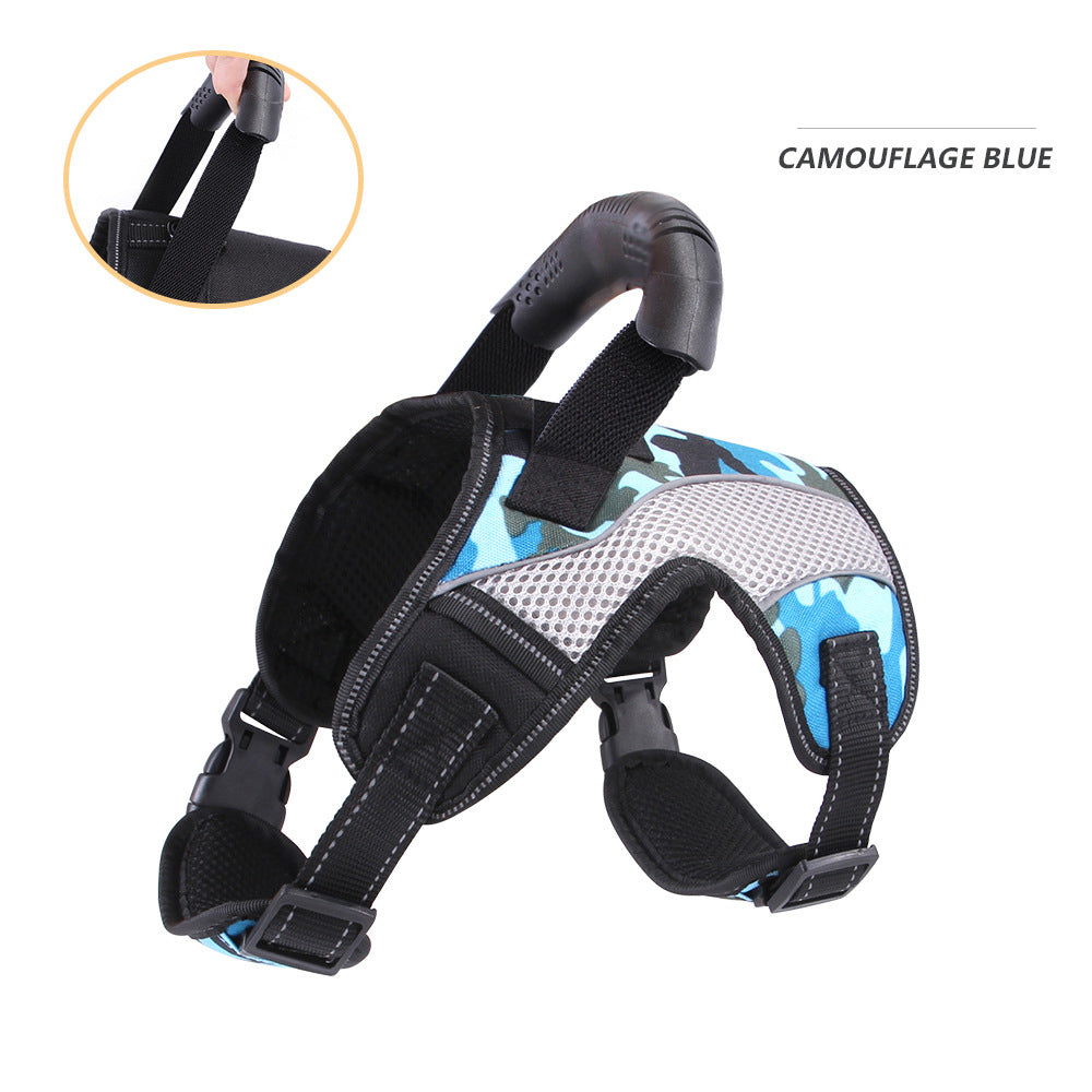 Hunde-Stützgeschirr mit Griff & Reflektor – Atmungsaktiv, für mittlere & große Hunde, S–XL
