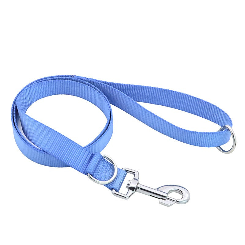 Flache Nylon-Hundeleine – Für kleine, mittlere & große Hunde, 6 Farben, M/L