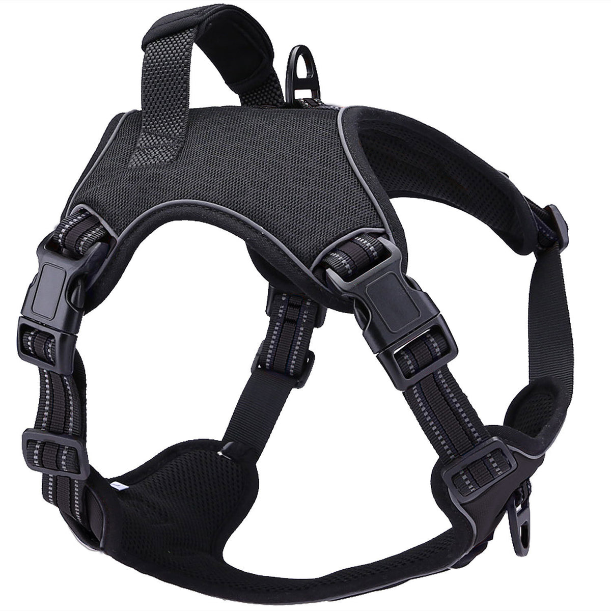 Reflektierendes Hundegeschirr mit Schlangenmuster – Oxford & Reflexstoff, S–XL, 3 Farben