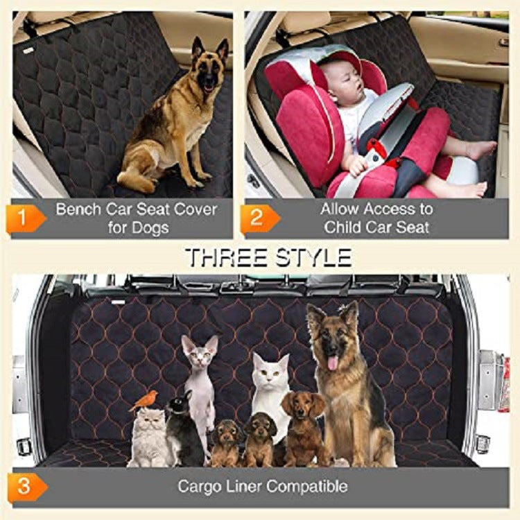 Auto-Hundedecke – Rücksitz Schutzdecke für Hunde, gepolstert & atmungsaktiv