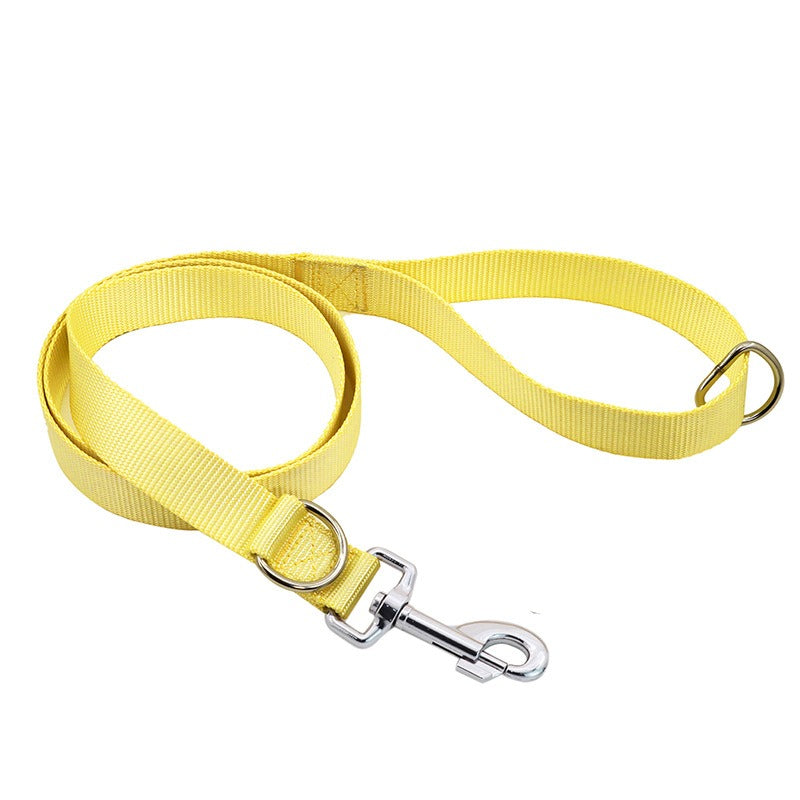 Flache Nylon-Hundeleine – Für kleine, mittlere & große Hunde, 6 Farben, M/L
