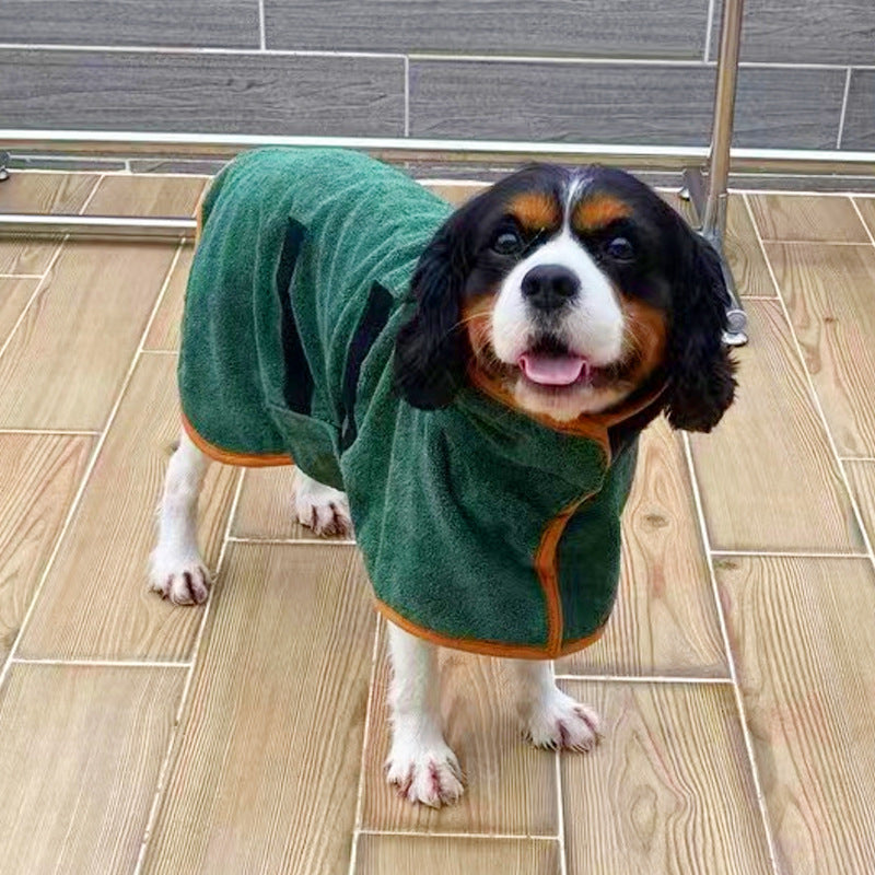 Hunde Bademantel – Mikrofaser Handtuch schnelltrocknend für Hunde & Katzen