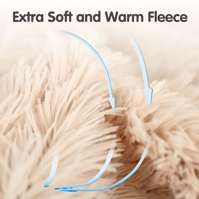 Luxuriöse Plüsch-Hundedecke – Weiches Fleece, 24 Farben, Größen S–L, für Hunde & Katzen
