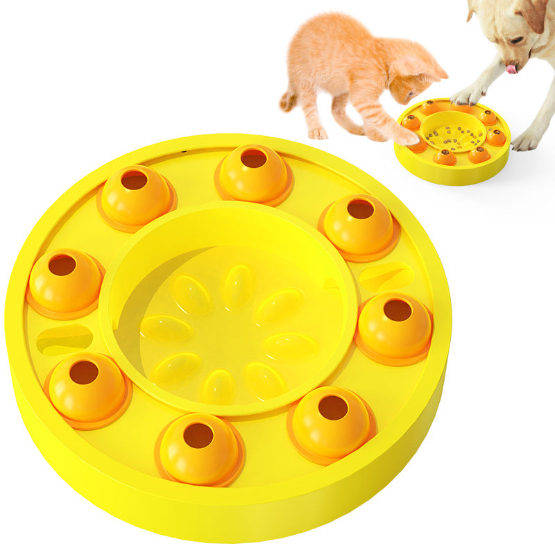 Hunde Intelligenzspielzeug – Puzzle Roulette Futterspender für Hunde & Katzen