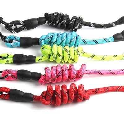 Reflektierende Hundeleine 120cm – Nylon, für große & starke Hunde
