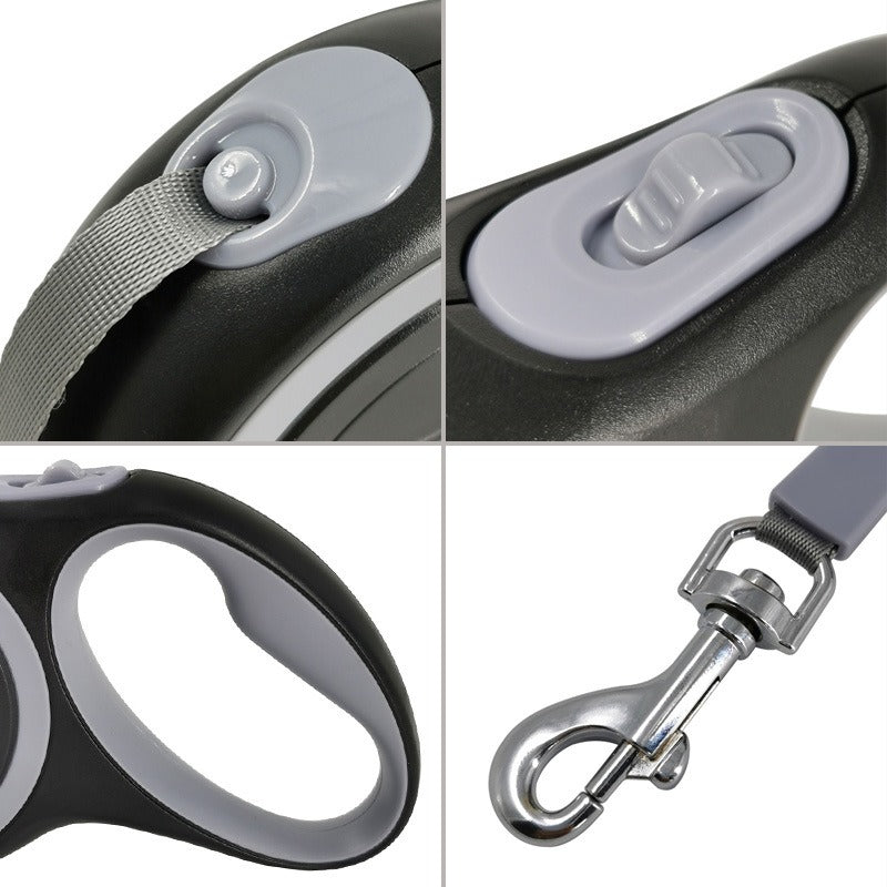 Automatische Einzieh-Hundeleine – 3M–8M, für mittlere & große Hunde, 12 Farben