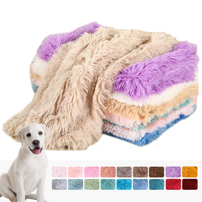 Luxuriöse Plüsch-Hundedecke – Weiches Fleece, 24 Farben, Größen S–L, für Hunde & Katzen