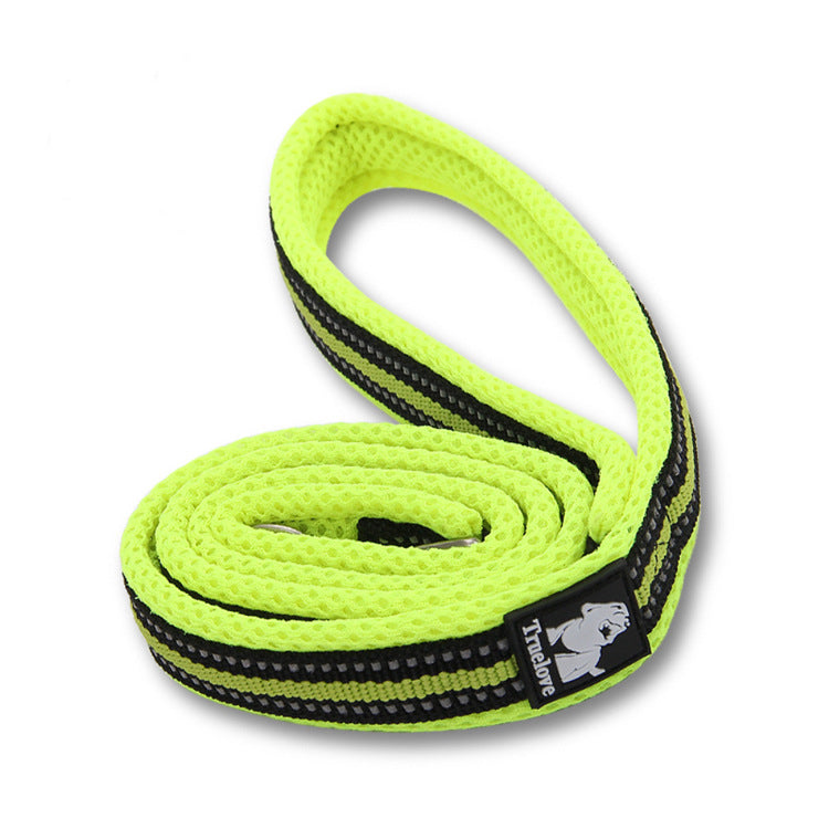 Fluoreszierendes Hundegeschirr Nylon – Leuchtfarben, S–L, 3 Farben, für alle Hunderassen