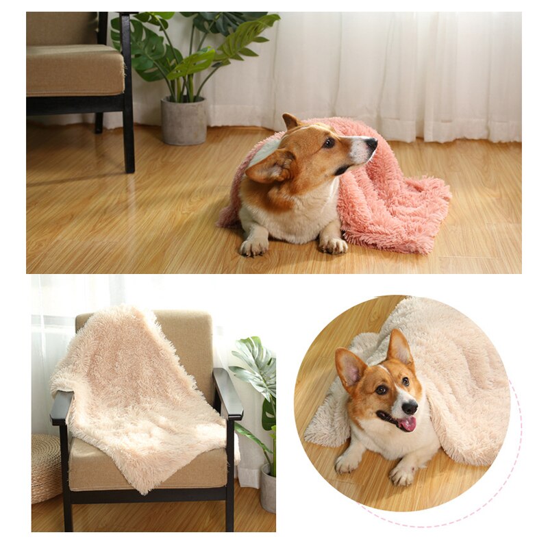Luxuriöse Plüsch-Hundedecke – Weiches Fleece, 24 Farben, Größen S–L, für Hunde & Katzen