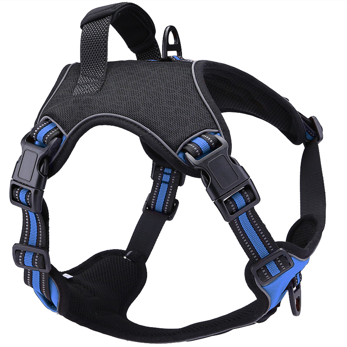 Reflektierendes Hundegeschirr mit Schlangenmuster – Oxford & Reflexstoff, S–XL, 3 Farben