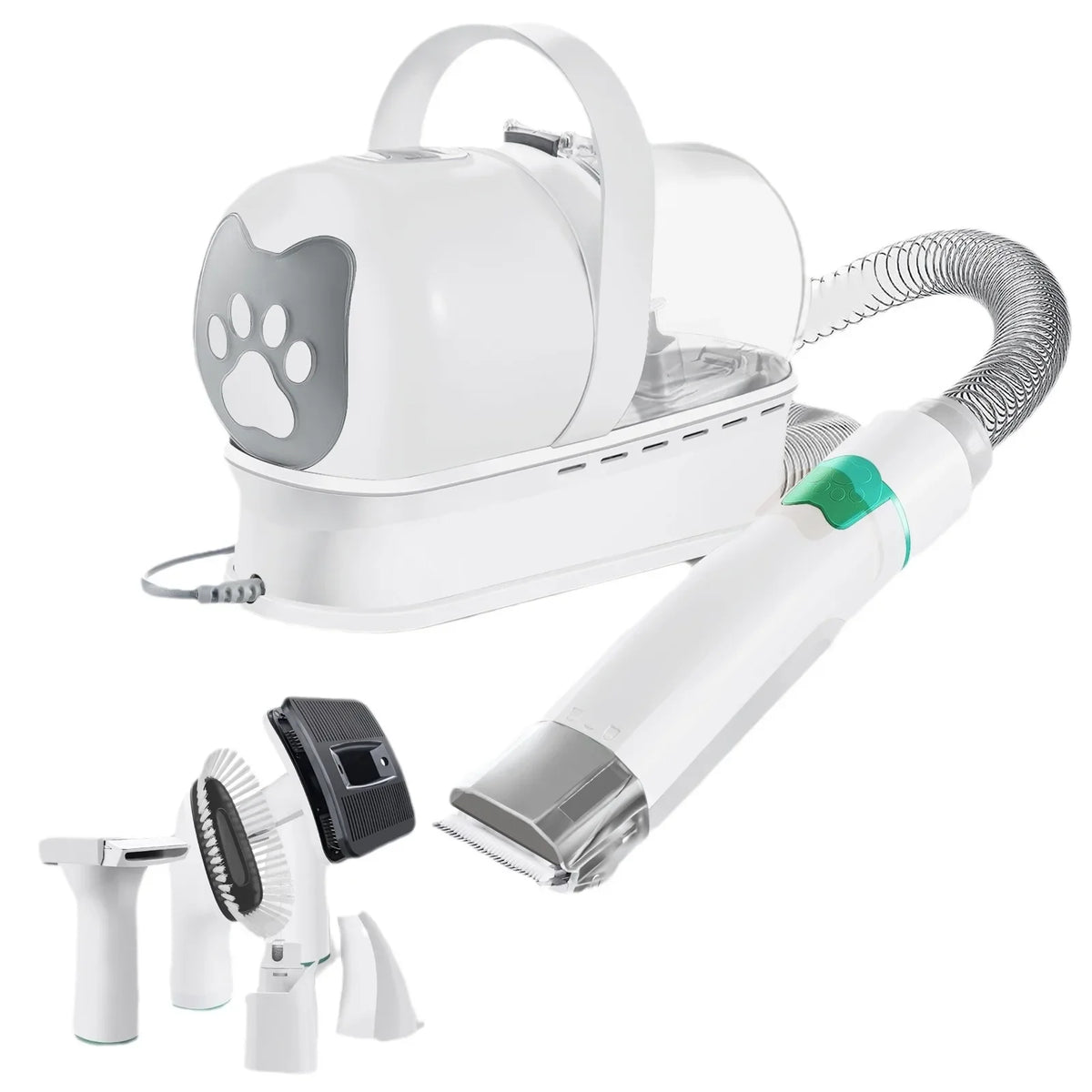 7-in-1 Hunde Grooming Set mit Staubsauger – Fellpflege leise & effektiv