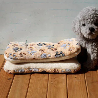 Weiche Fleece-Hundedecke mit Muster – 15 Designs, 6 Größen XS–XXL, für Hunde & Katzen